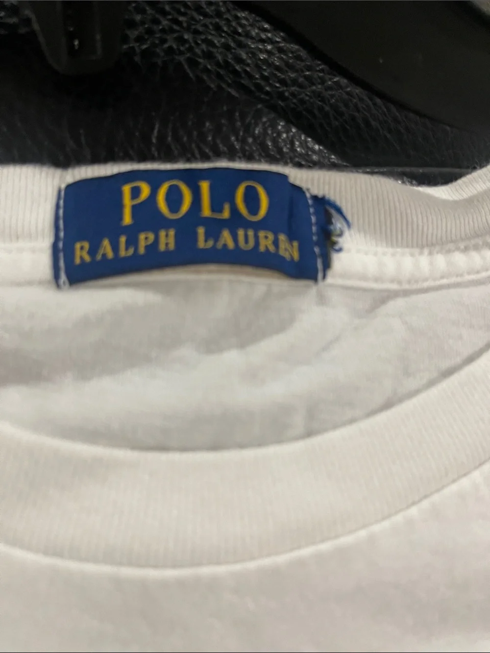 Polo by Ralph Lauren White Tee with Navy Logo